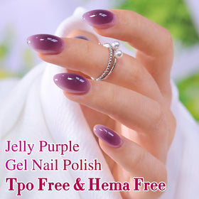 Packaging of Double Rhythm Jelly Gel Polish Dark Purple A1796