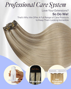 Packaging of Full Shine Clip in Hair Extensions 20 Inch