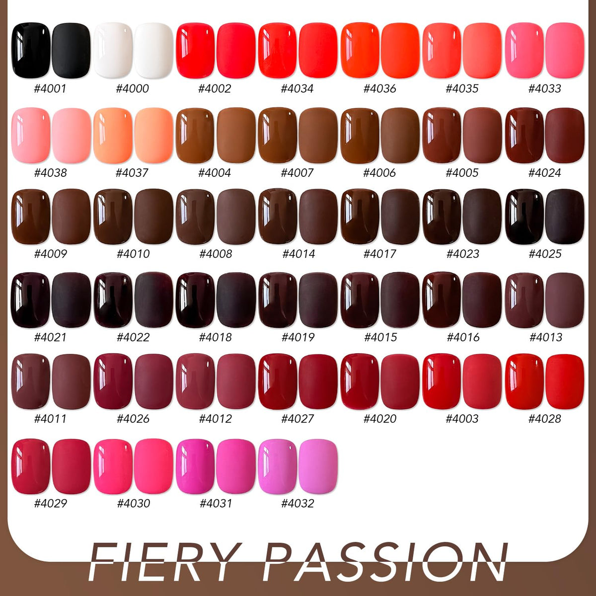 Packaging of GAOY 42 Pcs Gel Nail Polish Set