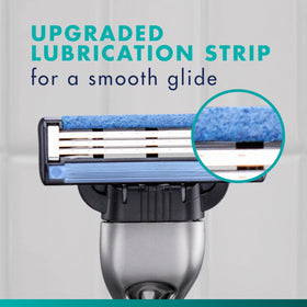 Packaging of Gillette Mach3 razor with blade refills