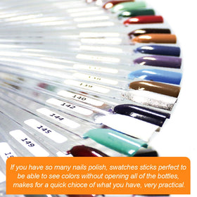 Packaging of JASSINS 150 Pcs Nail Swatch Sticks