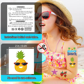 Packaging of JCFIRE summer temporary tattoos