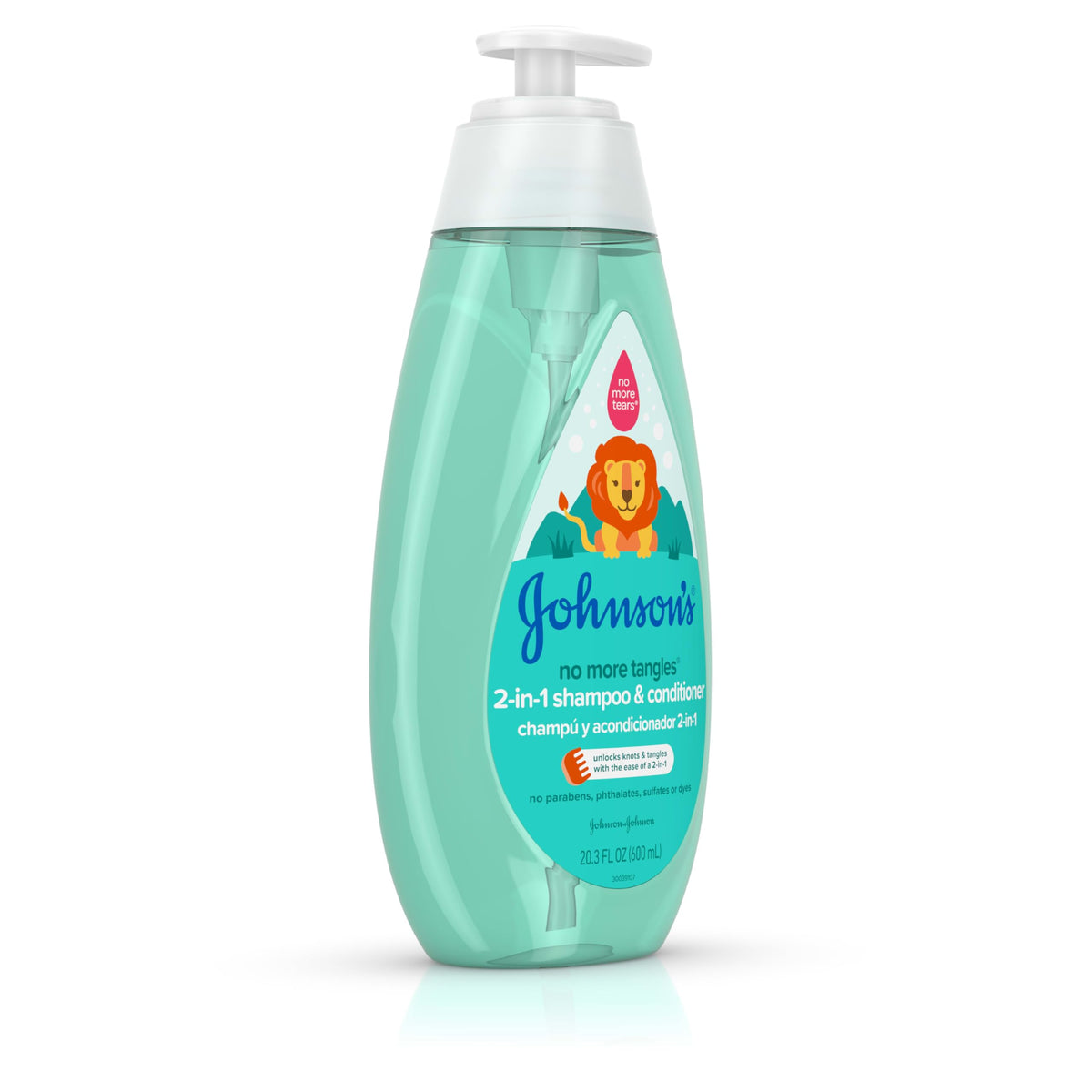 Packaging of Johnson's Baby No More Tangles 2-in-1 Shampoo & Conditioner