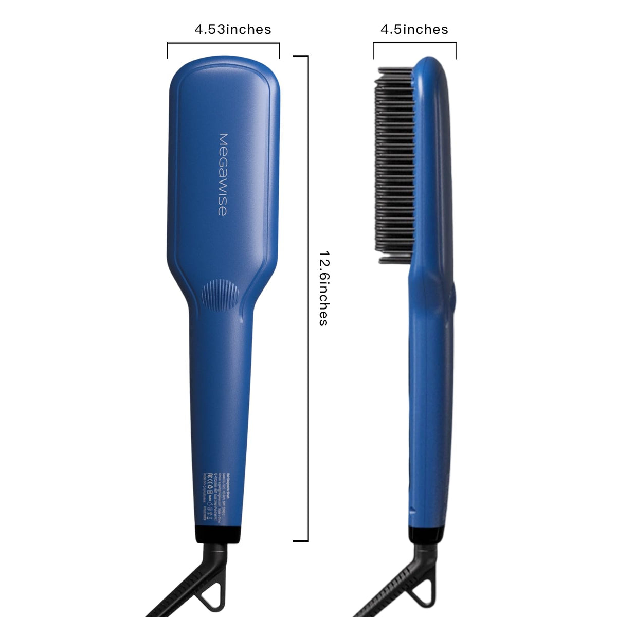 Packaging of MEGAWISE Pro Ceramic Ionic Hair Straightener Brush