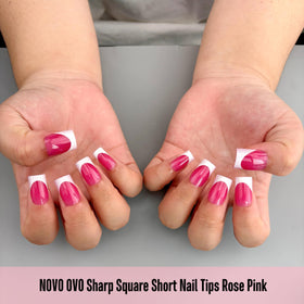 Packaging of NOVO OVO Short Sharp Square Nail Tips