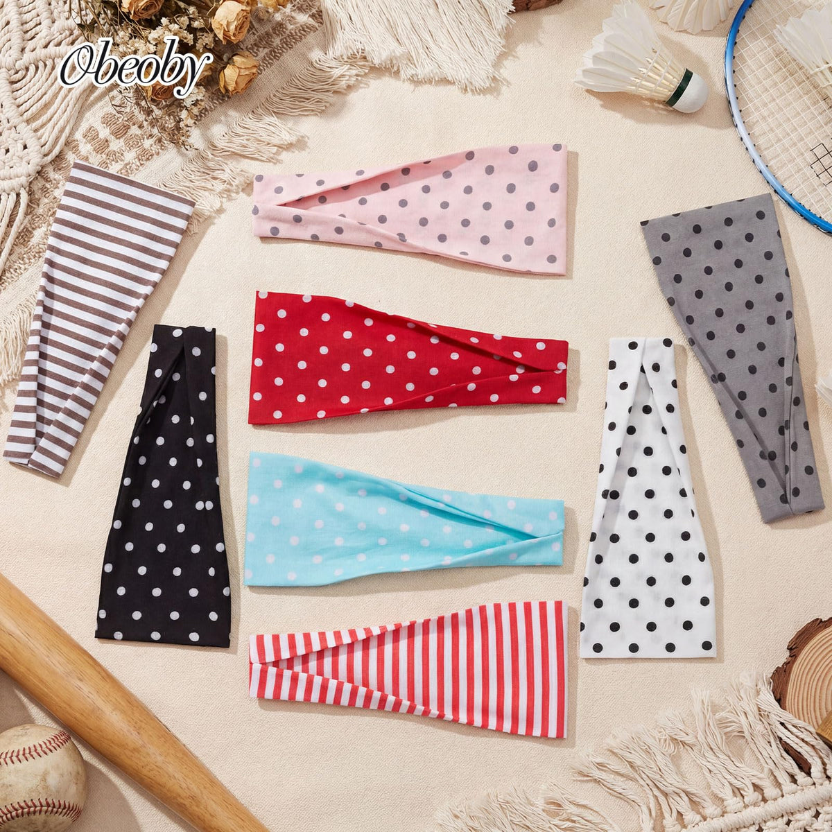 packaging of obeoby polka dot headbands