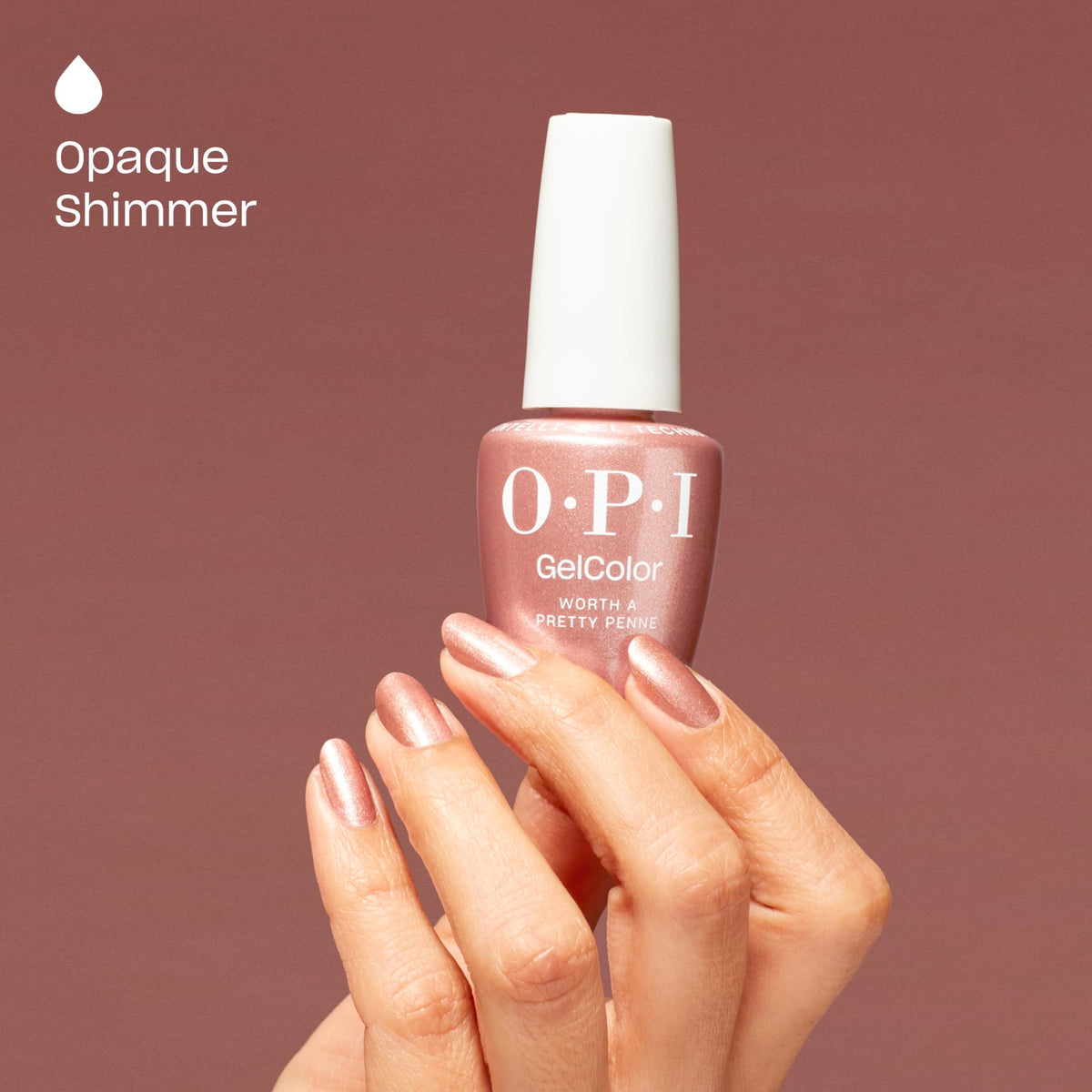 Packaging of OPI GelColor Worth a Pretty Penne