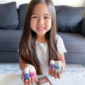 Packaging of Piggy Paint nail polish set for kids