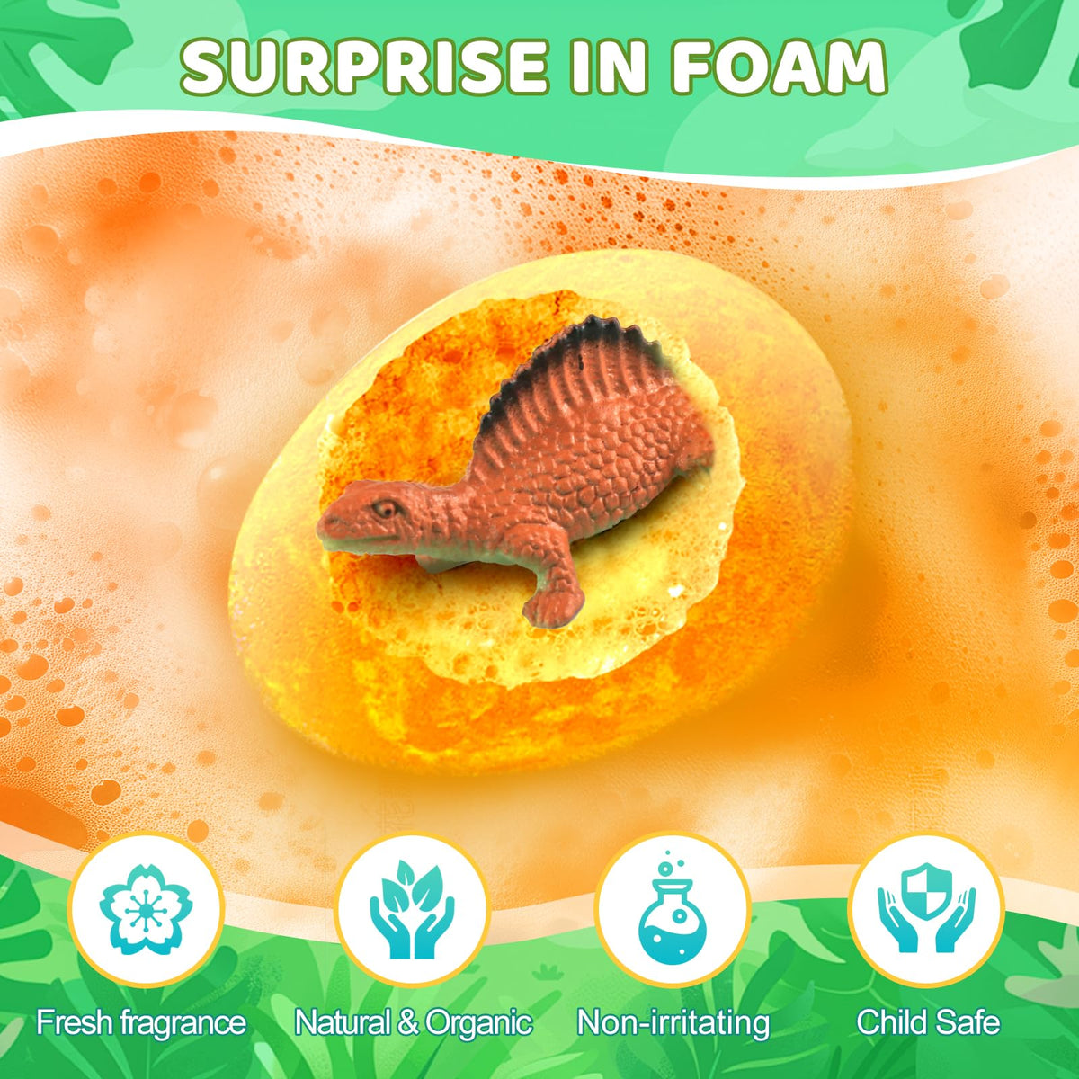 Packaging of STARYAR Dino Egg Bath Bombs Set