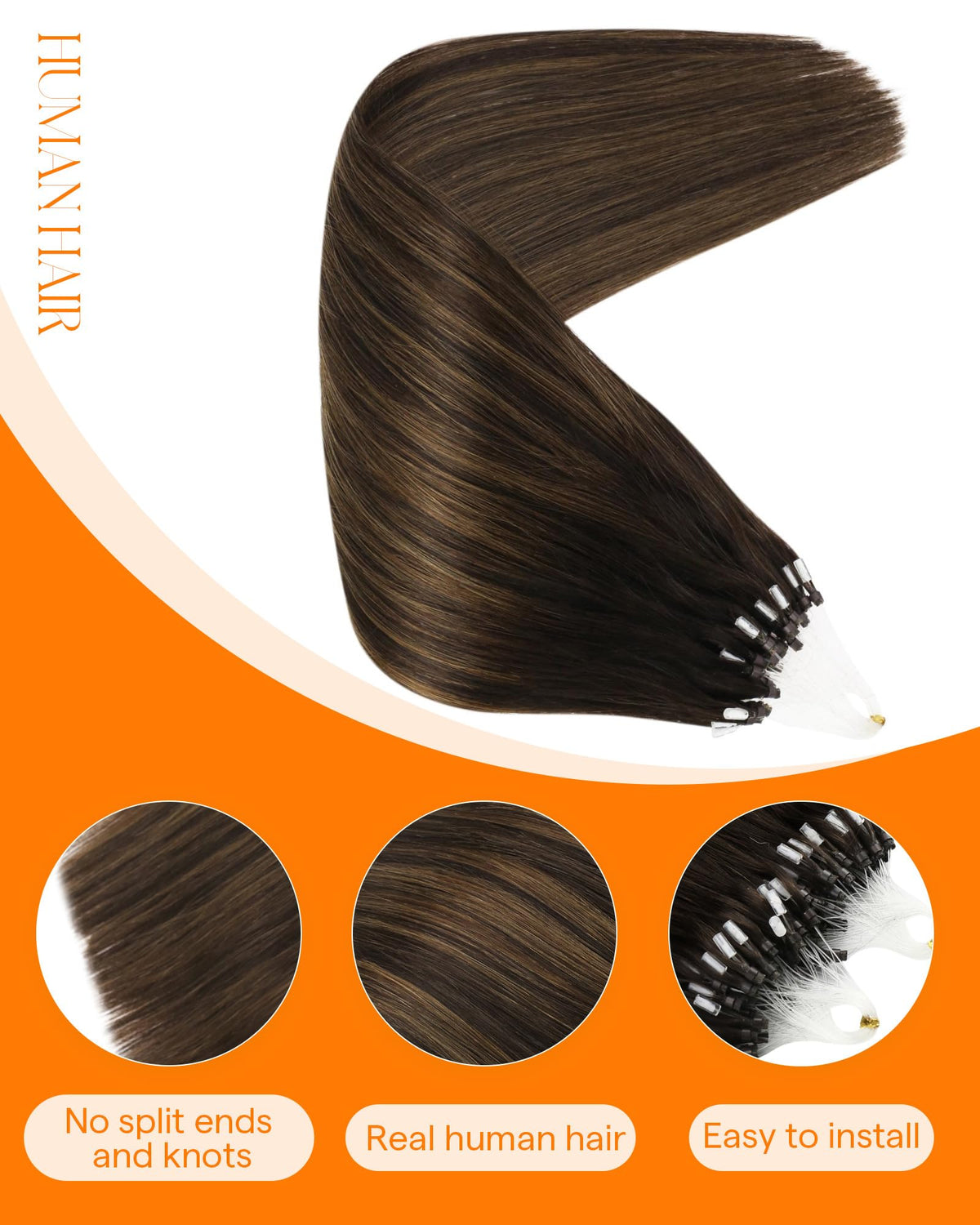 Packaging of Sunny Hair 16 Inch Micro Link Hair Extensions