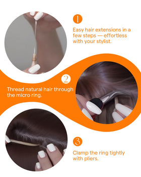 Packaging of Sunny Hair 18 Inch Micro Loop extensions