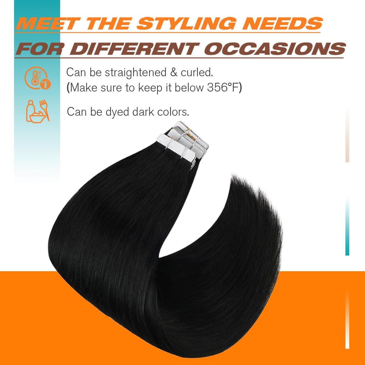 Packaging of Sunny Hair Tape in Extensions 24 Inch