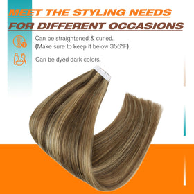 Packaging of Sunny Hair Tape in Hair Extensions
