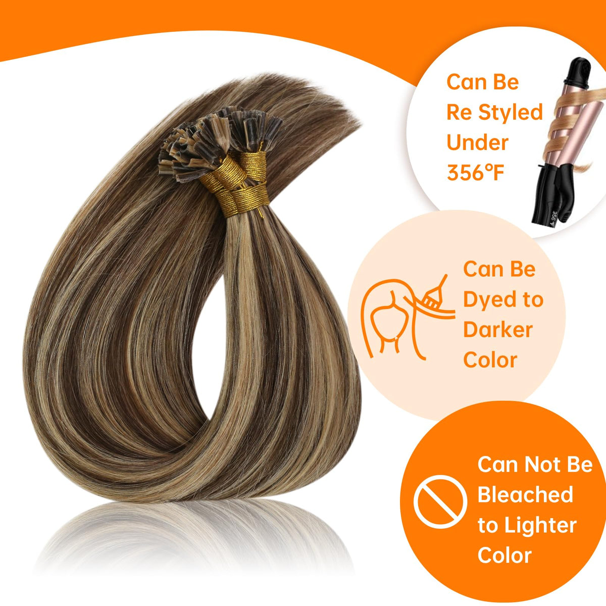Packaging of Sunny Hair U Tip Hair Extensions