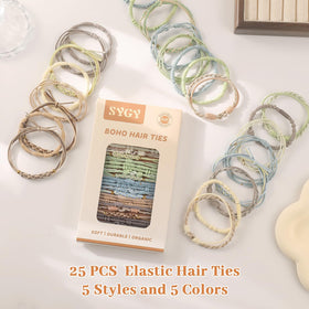Packaging of SYGY 25 PCS Bohemian Hair Accessories