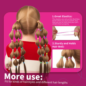Packaging of Teenitor 2000Pcs elastic hair ties