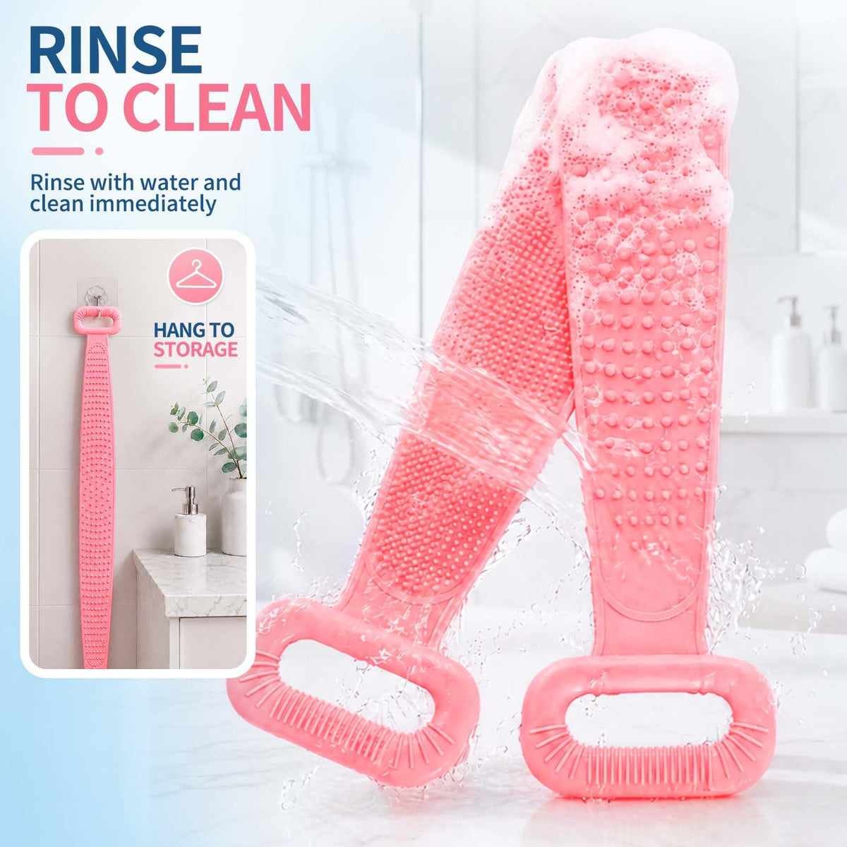Packaging of the Manmihealth 36-inch back scrubber