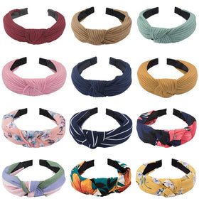 Packaging of VELSCRUN 12 Pcs Womens Knotted Headbands