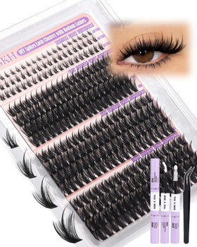 Packaging of YDAGKH Volume Lash Clusters Kit Spikes