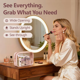 PACKISM clear makeup bag with deodorising bag included
