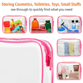 PACKISM TSA Approved toiletry bag with cosmetics and tech accessories