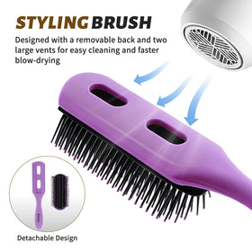 Paddle brush from BALON hair brush set, close-up