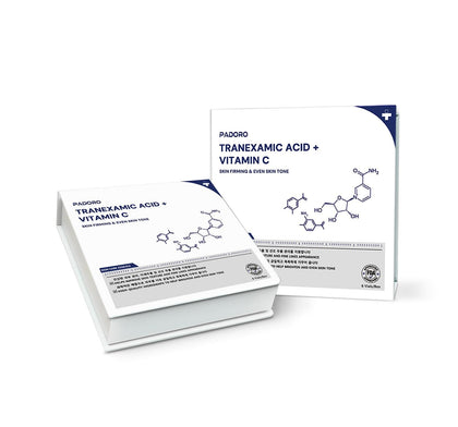 Padoro Tranexamic Acid Serum front view with packaging