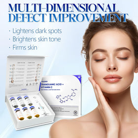 Padoro Tranexamic Acid Serum set displayed on a countertop