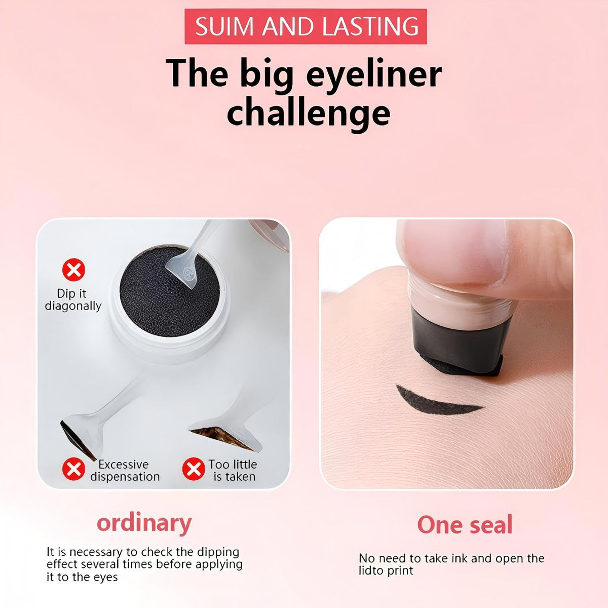 PAGE VINE Winged Eyeliner Stamp Pen swatch on skin