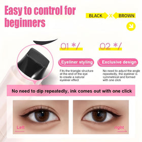 PAGE VINE Winged Eyeliner Stamp Pen wing stamp application
