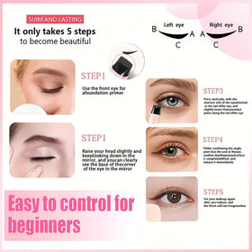PAGE VINE Winged Eyeliner Stamp Pen with makeup brushes