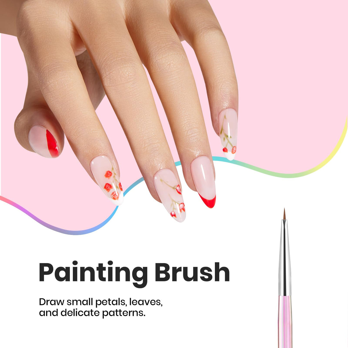 Painting Brush from beetles Gel Polish Nail Art Brushes Set
