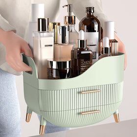 Pajiriona Makeup Organizer in a stylish green colour