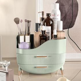 Pajiriona Makeup Organizer with various beauty products inside