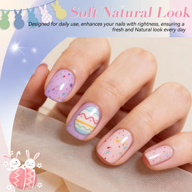 Pale lavender purple gel polish from Born Pretty set