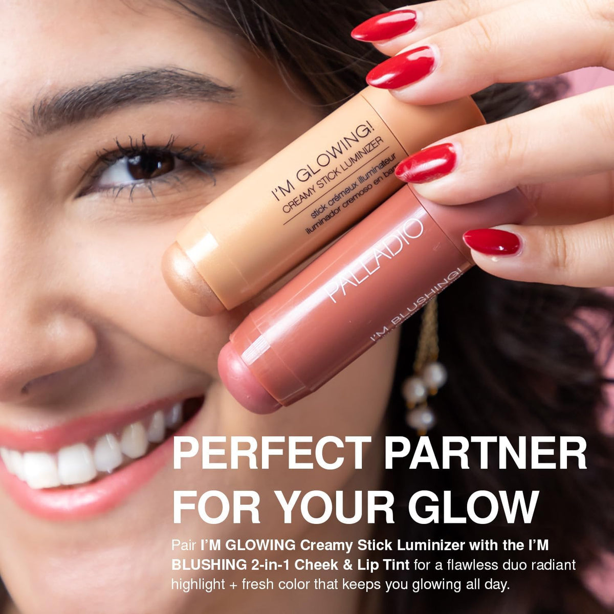 Palladio I'm Blushing 2-in-1 Cheek & Lip Tint lifestyle scene