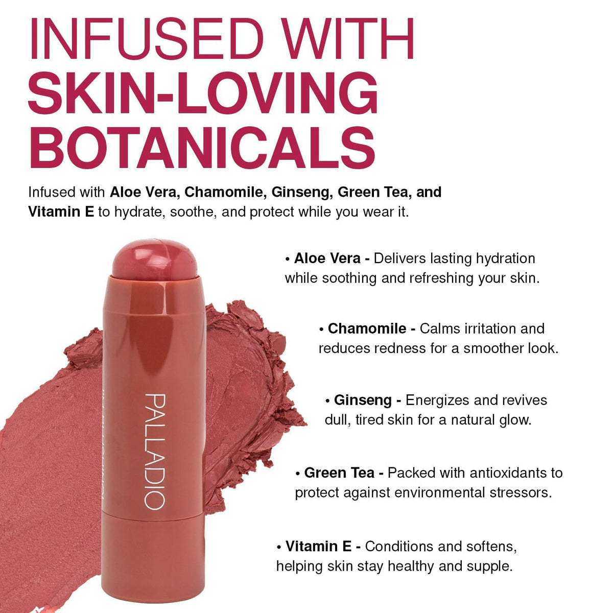 Palladio I'm Blushing 2-in-1 Cheek & Lip Tint side view