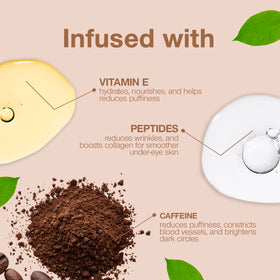 Palladio Under Eye Brightener Medium Nude texture on skin
