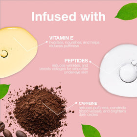 Palladio Under Eye Brightener Soft Pink 41g on skin