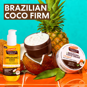 Palmer's Brazilian Cocoa Firming Body Oil in bathroom setting