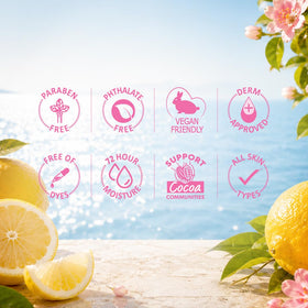Palmer's Brightening Lemon Sorbet Body Oil with Cocoa Butter ingredients