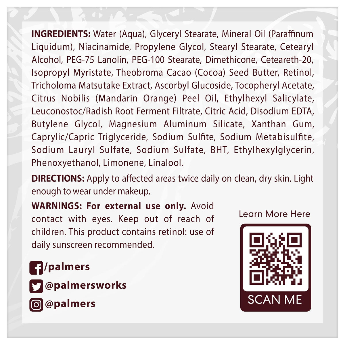 Palmer's Cocoa Butter Formula Eventone Fade Cream with natural ingredients