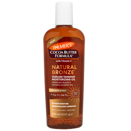 Palmer's Cocoa Butter Formula Natural Bronze Sunless Tanning Oil front view