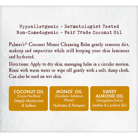 Palmer's Coconut Monoi Facial Cleansing Balm 110g packaging