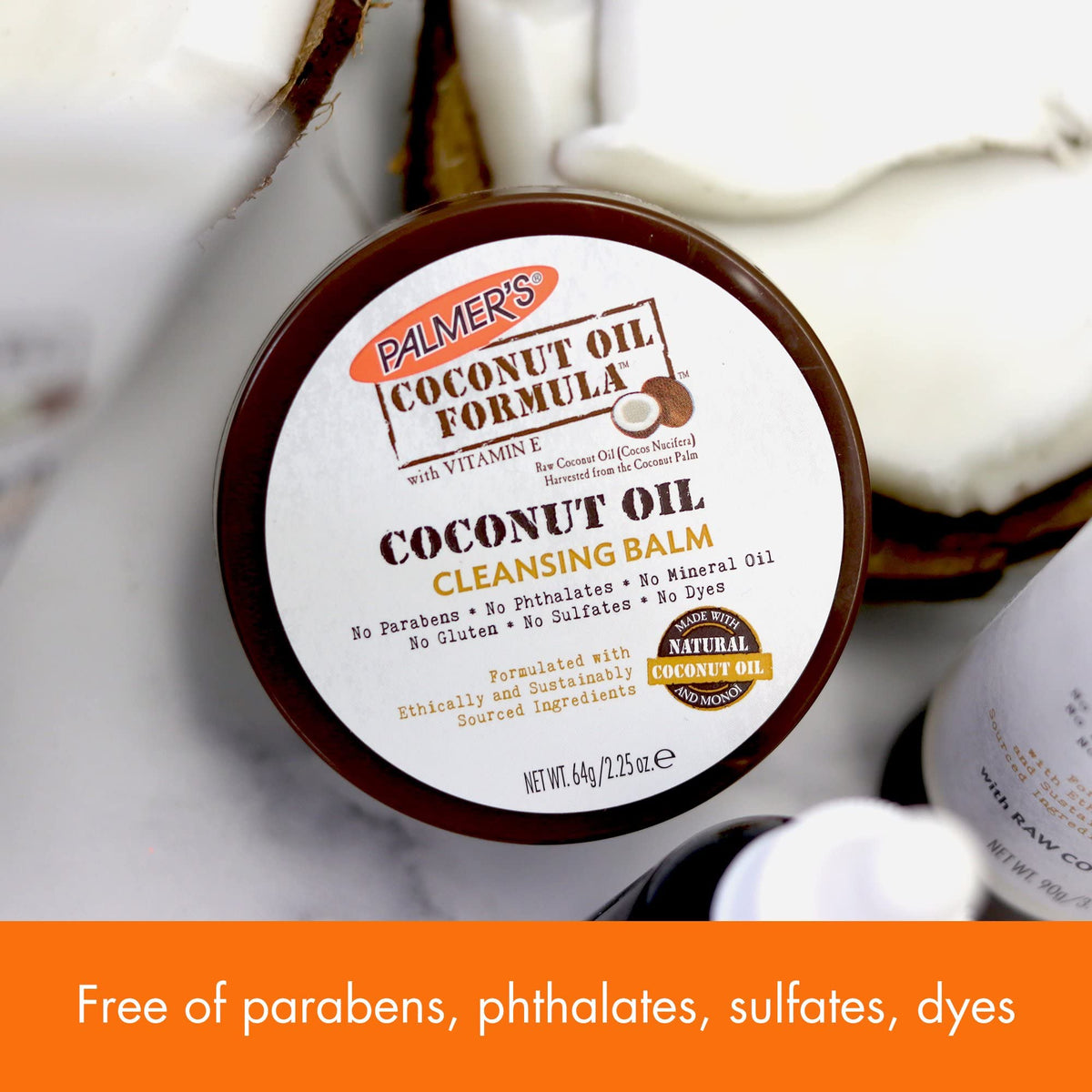 Palmer's Coconut Monoi Facial Cleansing Balm with natural ingredients
