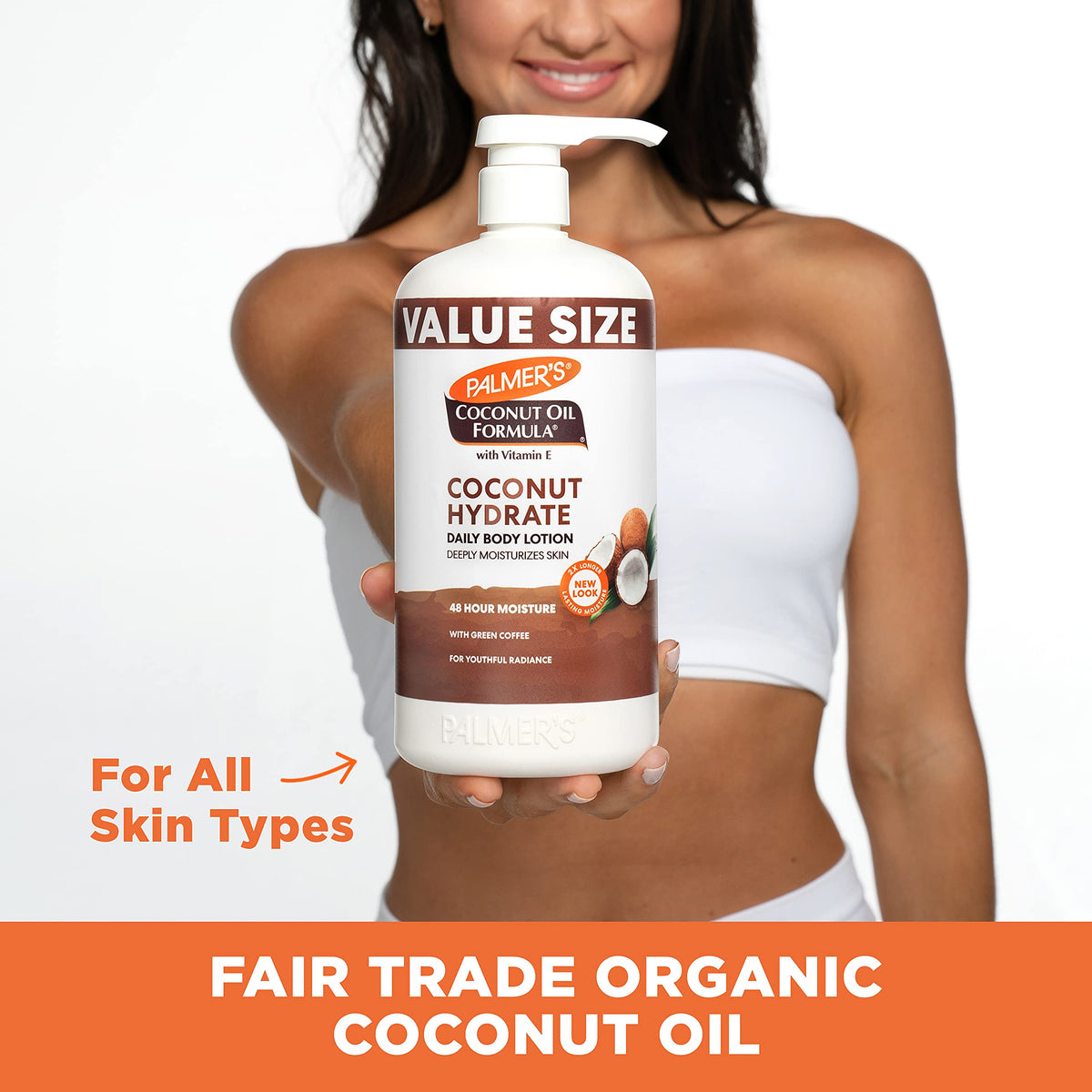 Palmer's Coconut Oil Body Lotion lifestyle use on hands