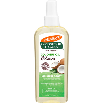 Palmer's Coconut Oil Moisture support Hair & Scalp 5.1 Oz front view