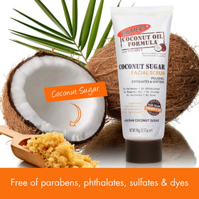Palmer's Coconut Sugar Facial Scrub packaging side view