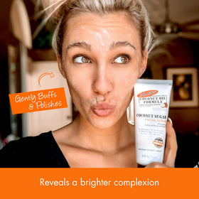 Palmer's Coconut Sugar Facial Scrub texture close-up