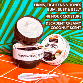 Palmer's Firming Body Cream packaging side view with ingredients list